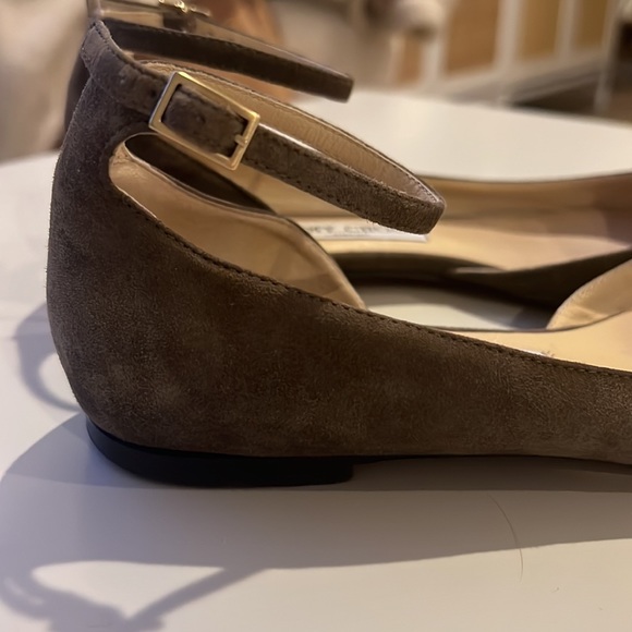 Brown Suede Jimmy Choo Ballet Flats - Picture 4 of 6